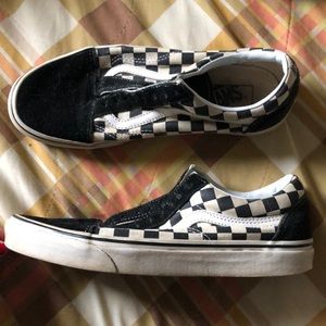 checkered old school vans